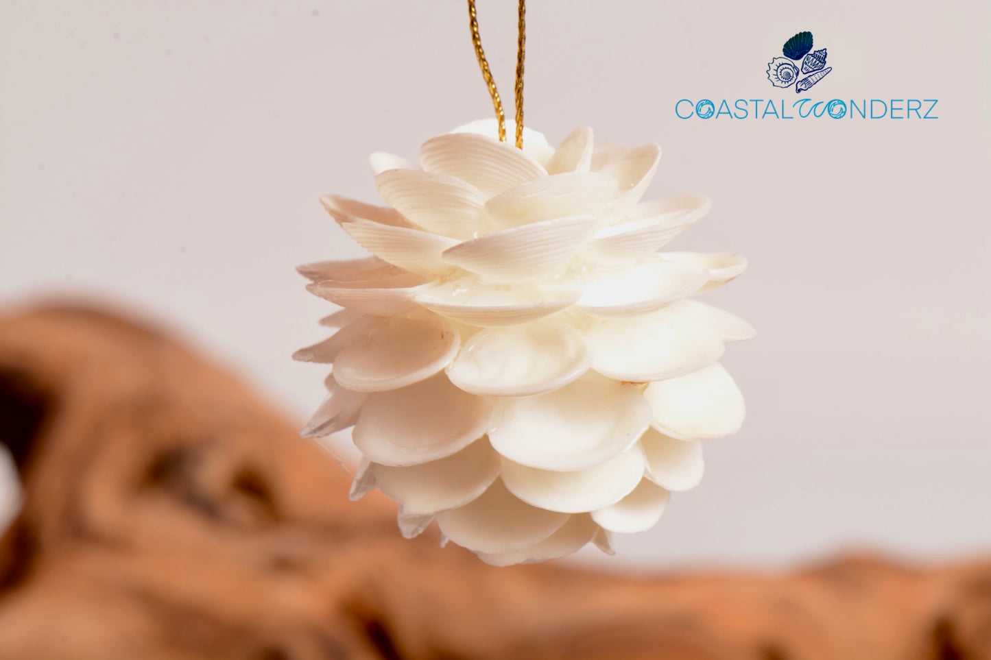 2" White Cay Cay Ornament